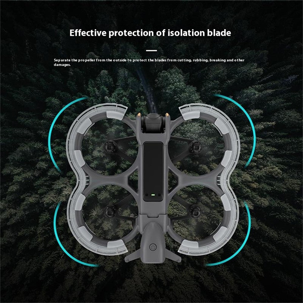 STARTRC 1144758 For DJI Avata 2 Anti-Collision Drone Propeller Guard Plastic Protection Rings with Light