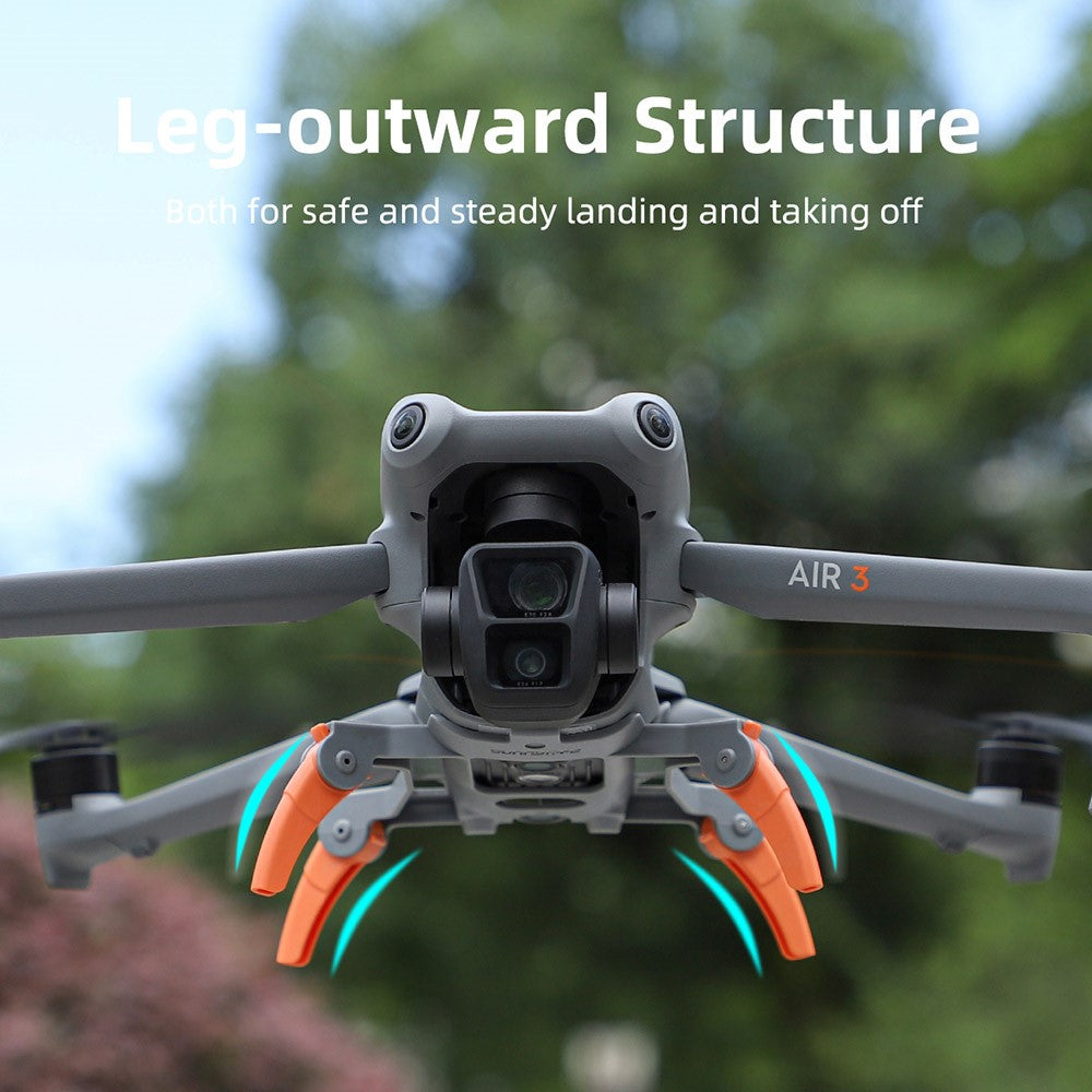 SUNNYLIFE A3S-LG909 For DJI Air 3S / Air 3 Plastic Landing Gear Foldable Drone Heighten Landing Stand