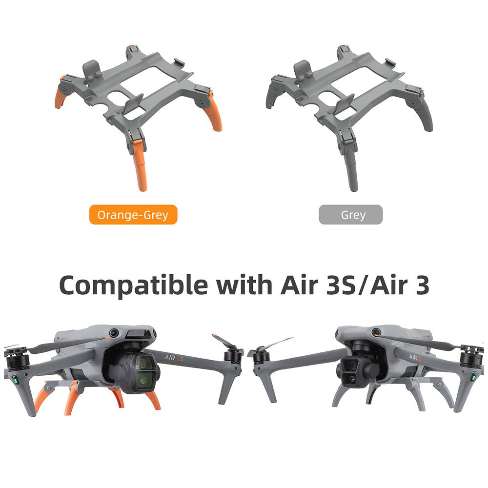 SUNNYLIFE A3S-LG909 For DJI Air 3S / Air 3 Plastic Landing Gear Foldable Drone Heighten Landing Stand