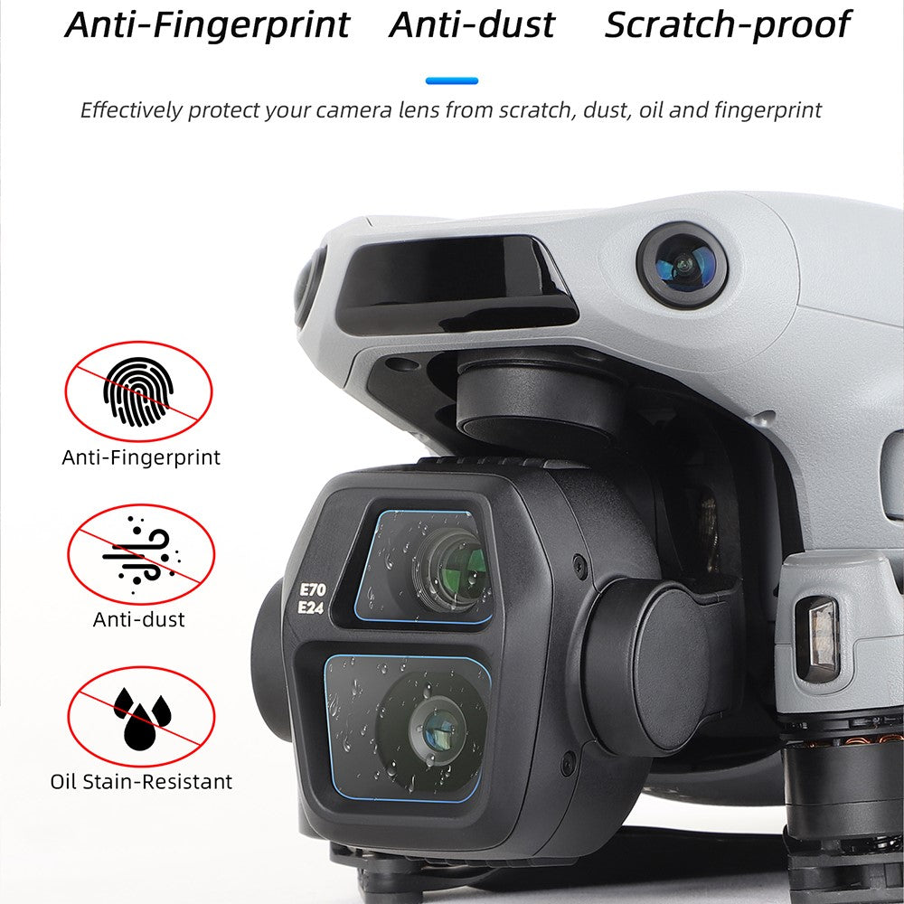 SUNNYLIFE 2 Sets For DJI Air 3S Anti-Scratch Drone Tempered Glass Film HD Screen Protector