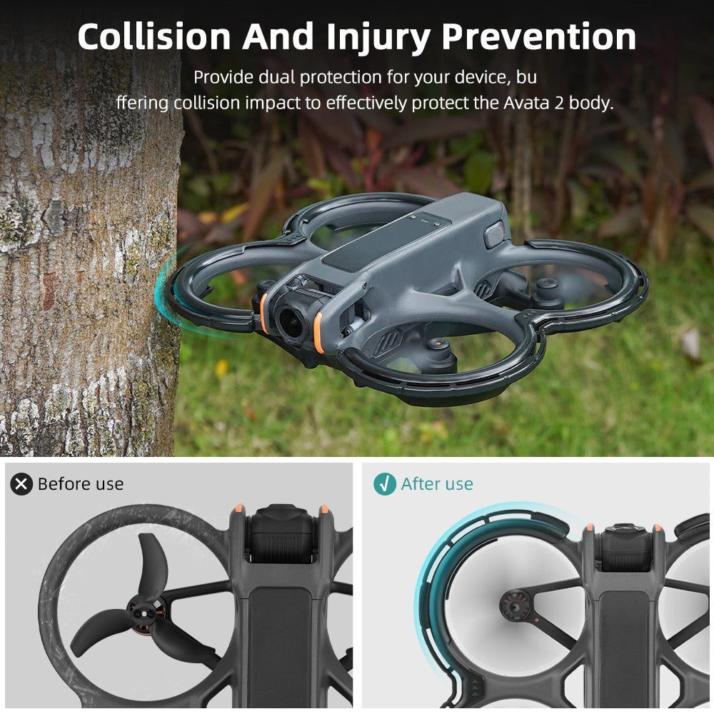 BRDRC Propeller Guard Protector for DJI Avata 2 Drone Protective Bumper Anti-Collision Accessories