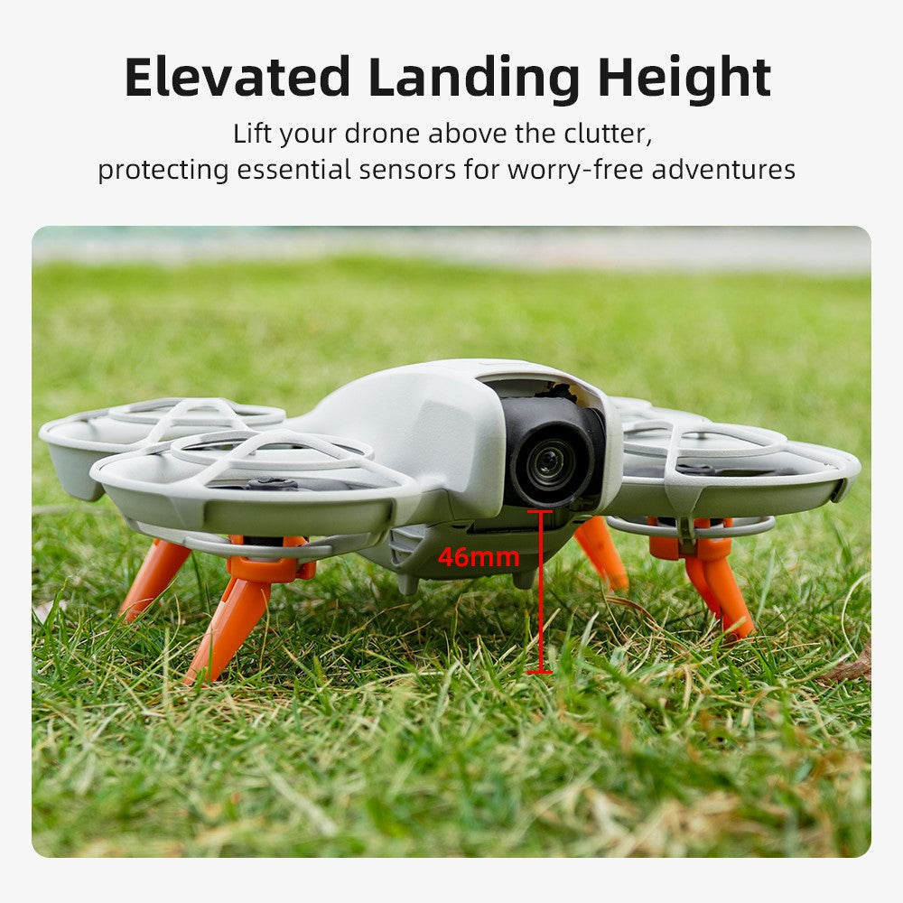 BRDRC 4Pcs / Set For DJI Neo Drone Landing Gears Quick Release ABS Extension Legs Kit