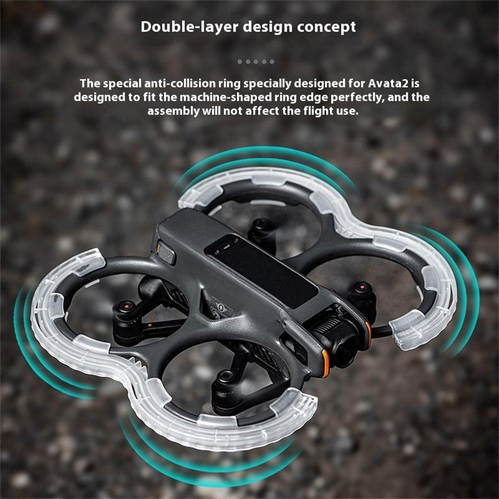 STARTRC 1151848 For DJI Avata 2 TPU Anti-Collision Bumper Ring Drone Propeller Guard Impact Protector