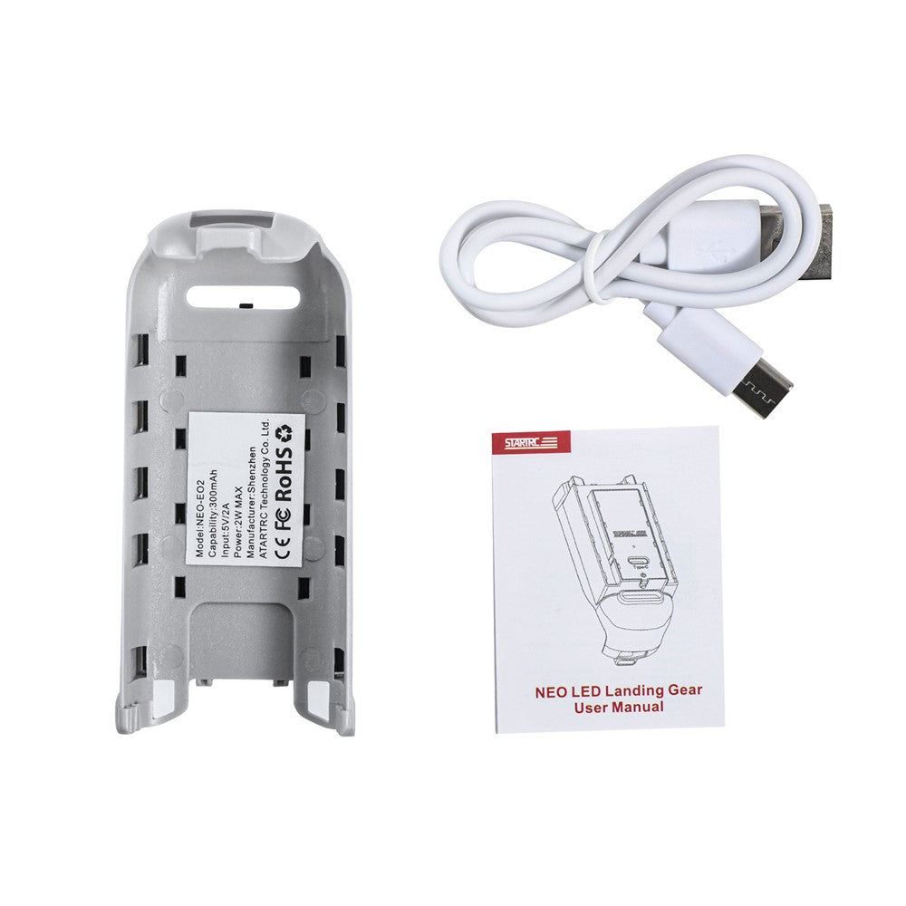 STARTRC 1151145 for DJI Neo Drone Landing Gear LED Light Plastic Heighten Stand