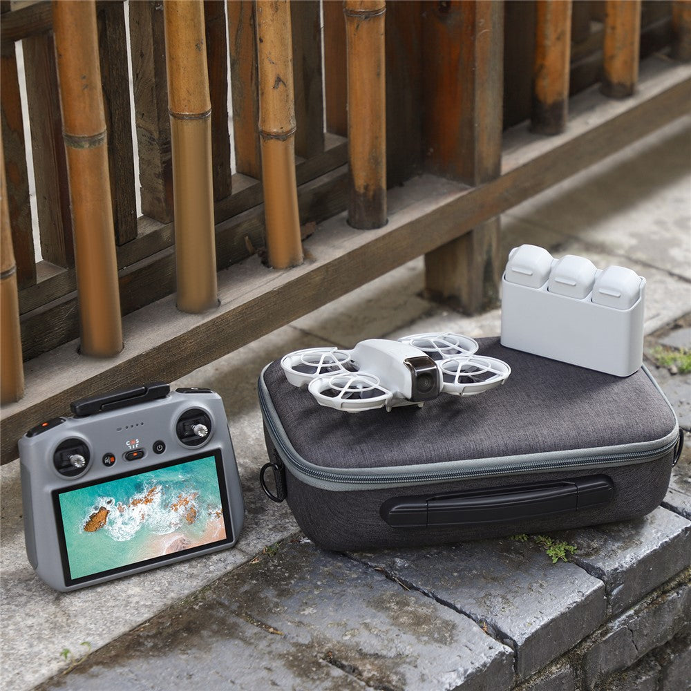 SUNNYLIFE NE-B919 For DJI Neo Protective Case Hard Shell Four Battery Set Bag (RC 2 Version)