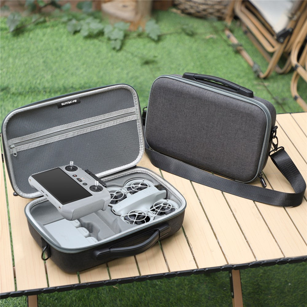 SUNNYLIFE NE-B919 For DJI Neo Protective Case Hard Shell Four Battery Set Bag (RC 2 Version)