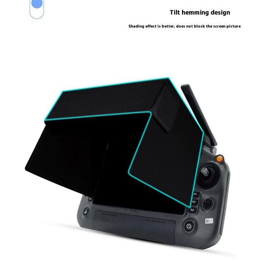 DRPA0824 For DJI RC Plus Remote Controller Sun Hood PVC+PU Foldable Sunshade