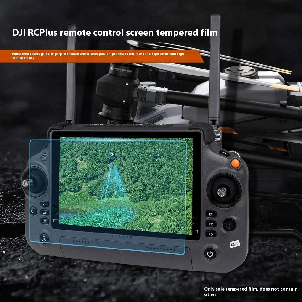 DRPG0830 For DJI RC Plus Remote Controller Tempered Glass Screen Protector 9H Hardness HD Film