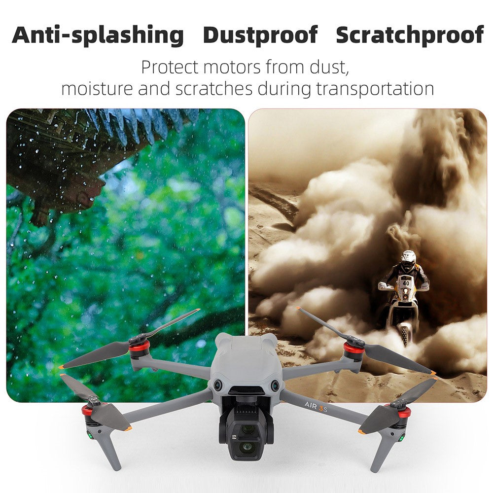 SUNNYLIFE MD912 4Pcs for DJI Air 3S / Air 3 / Mavic 3 Pro / 3 Classic / 3 Aluminum Alloy Motor Caps