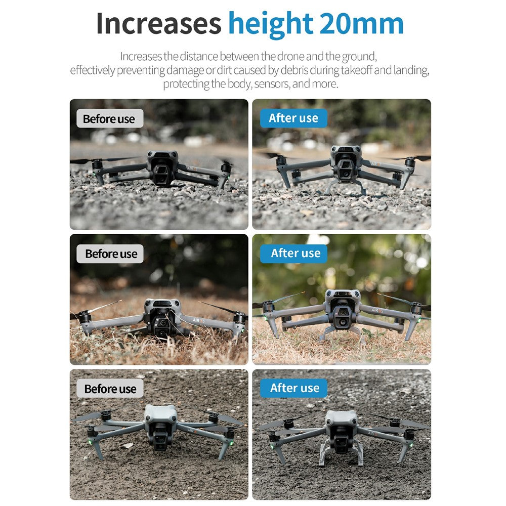 STARTRC 1155259 For DJI Air 3S / Air 3 Landing Gear Extension Foldable Legs Quick Release Shockproof Training Stand