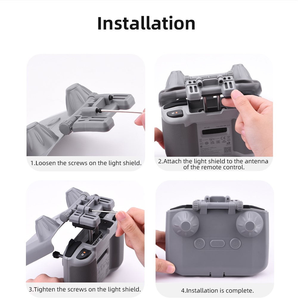 Remote Control Hood Cover for DJI RC-N3 / RC-N2 / RC-N1 Adjustable Protective Shield