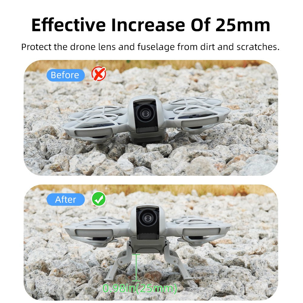 BRDRC For DJI Neo Drone Folding Tripod ABS Landing Gear Extension Legs