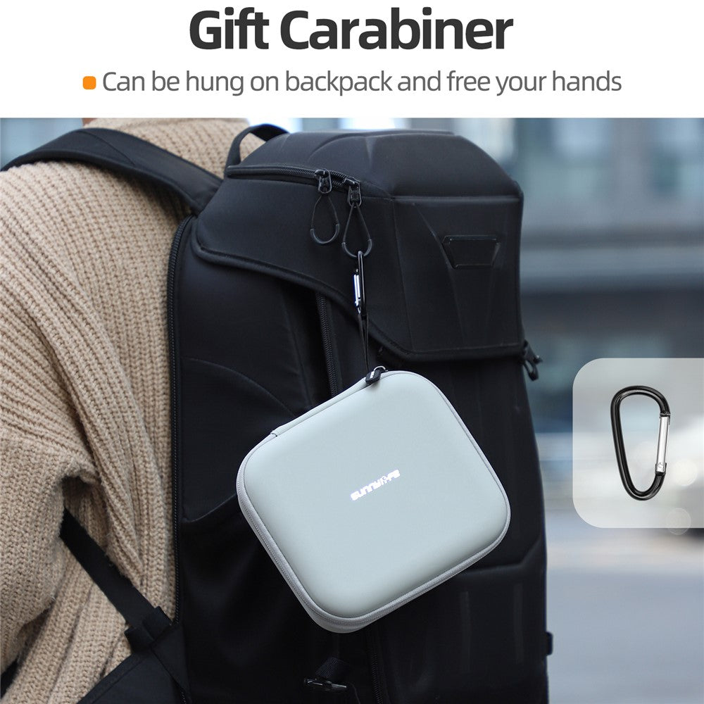 SUNNYLIFE FP-B957 For DJI Flip Drone Carrying Bag 2 Batteries Portable Travel Case with Carabiner