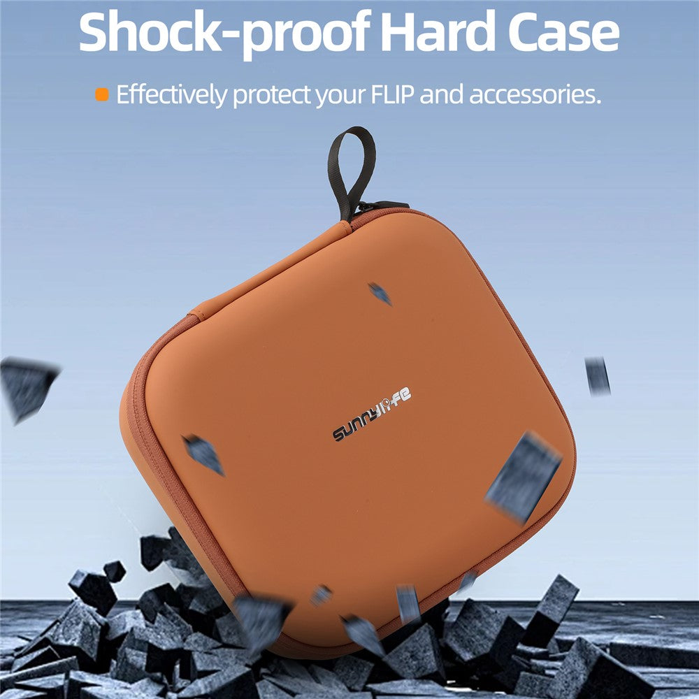 SUNNYLIFE FP-B957 For DJI Flip Drone Carrying Bag 2 Batteries Portable Travel Case with Carabiner