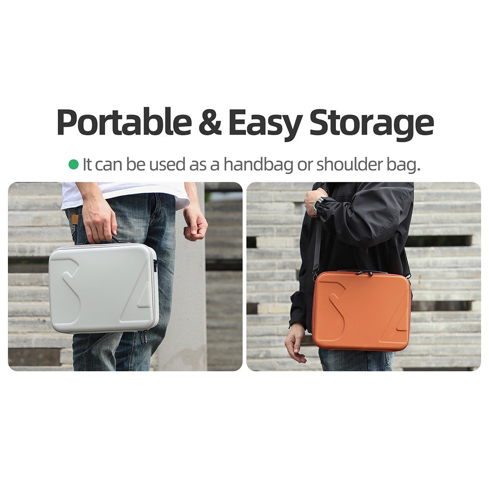 SUNNYLIFE FP-B958 For DJI Flip Drone Carrying Case 5 Batteries Leather Storage Bag