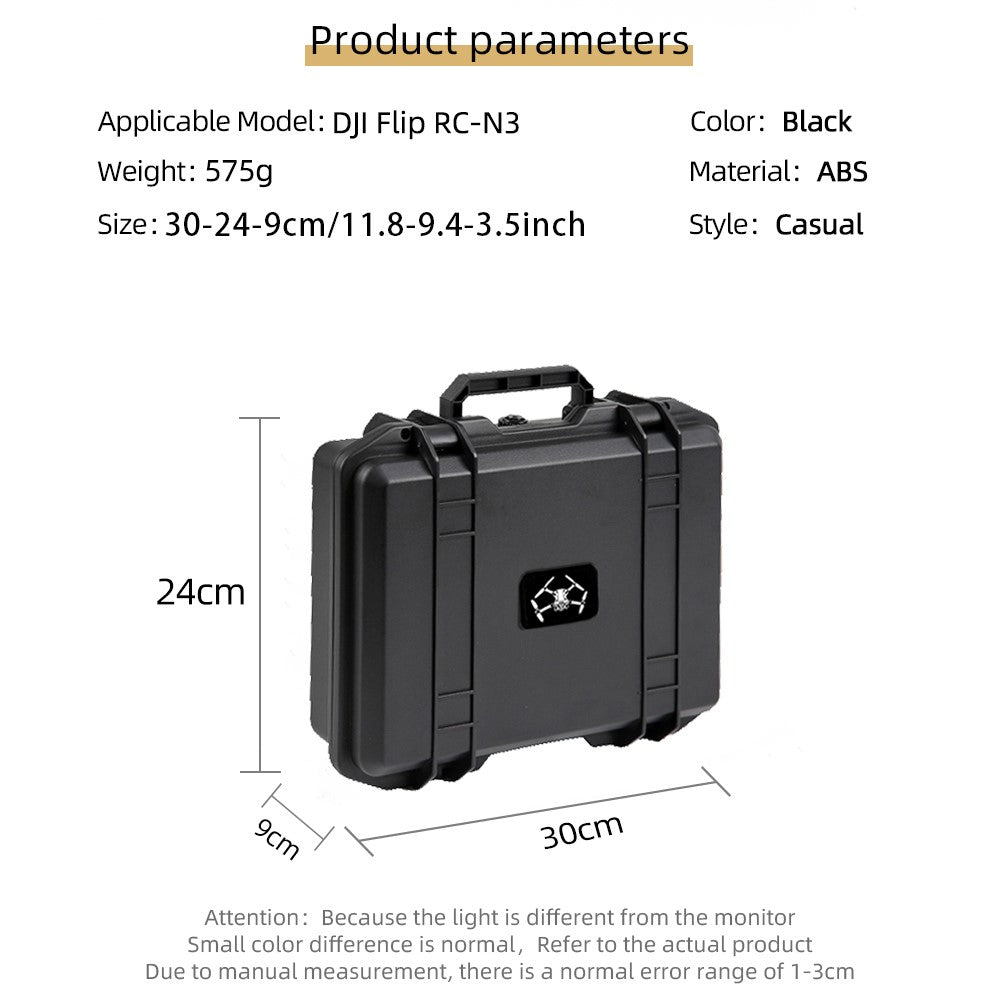 For DJI Flip Drone Carrying Case Waterproof Hard Shell Protective Storage Box with EVA Interior