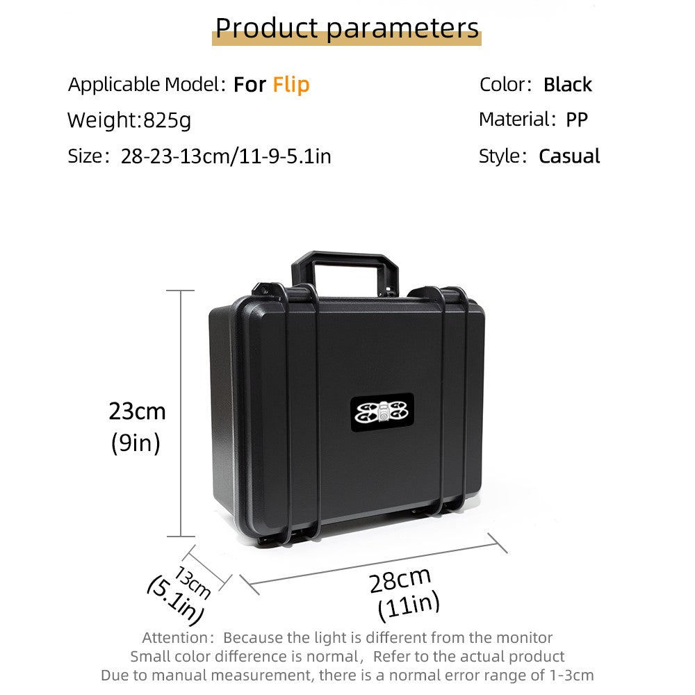 For DJI Flip Carrying Case Portable RC Drone + RC-N3 Controller + Battery Shockproof Storage Box