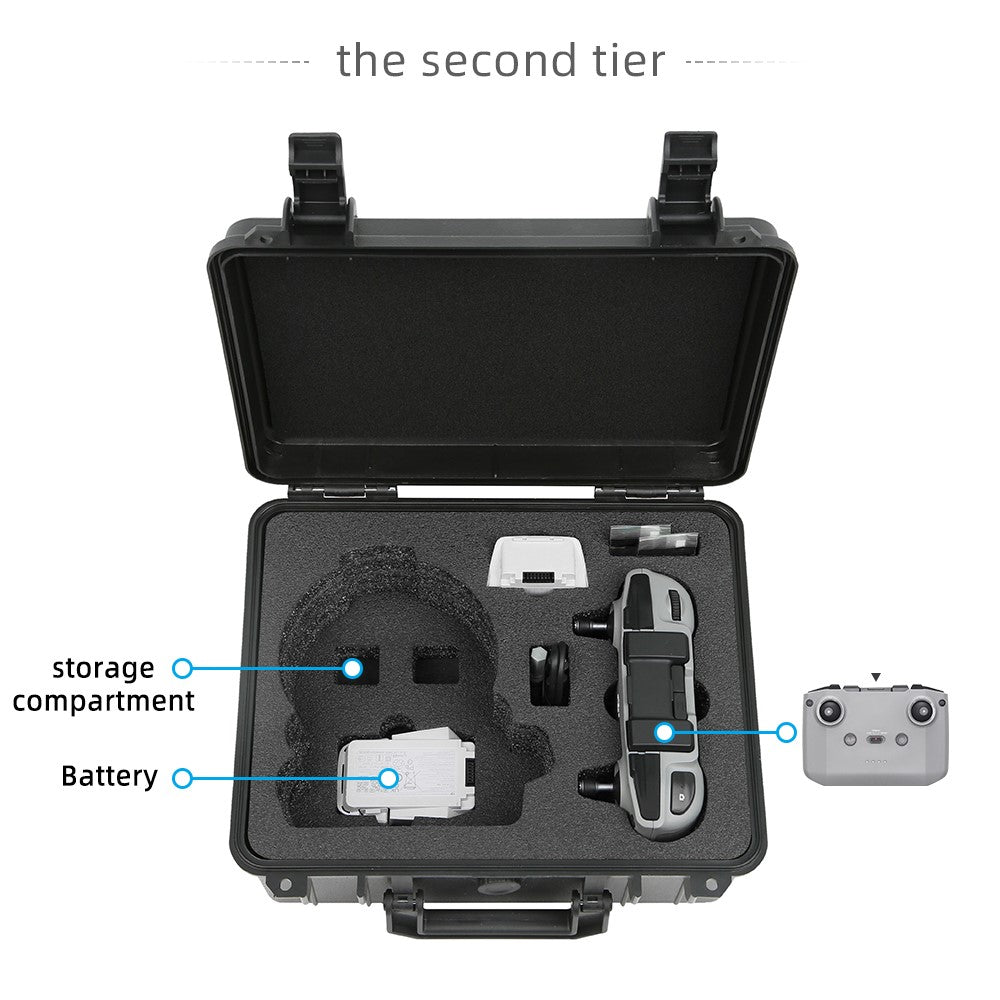 For DJI Flip Carrying Case Portable RC Drone + RC-N3 Controller + Battery Shockproof Storage Box