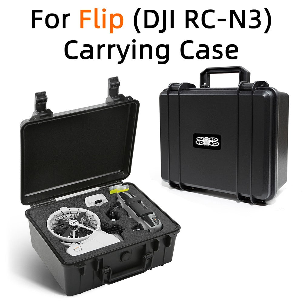 For DJI Flip Carrying Case Portable RC Drone + RC-N3 Controller + Battery Shockproof Storage Box