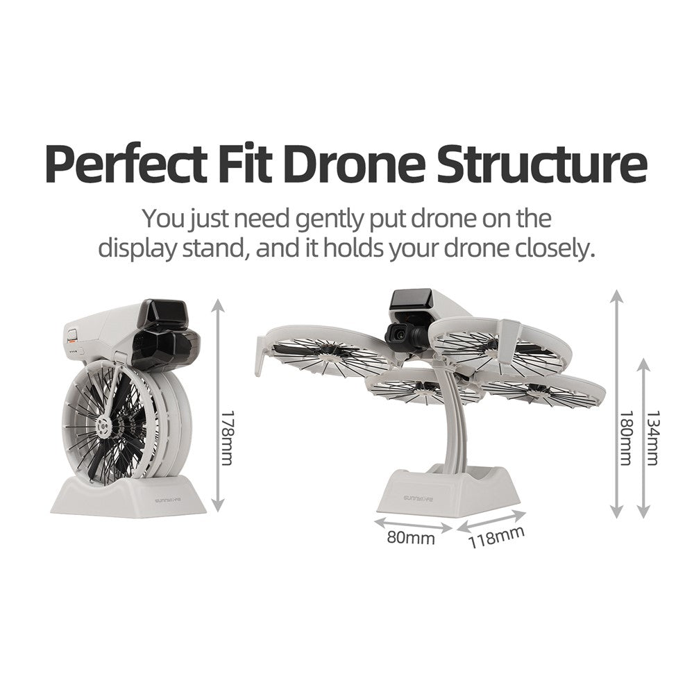SUNNYLIFE FP-ZJ969 For DJI Flip Drone 2 in 1 Detachable Display Stand Support Base