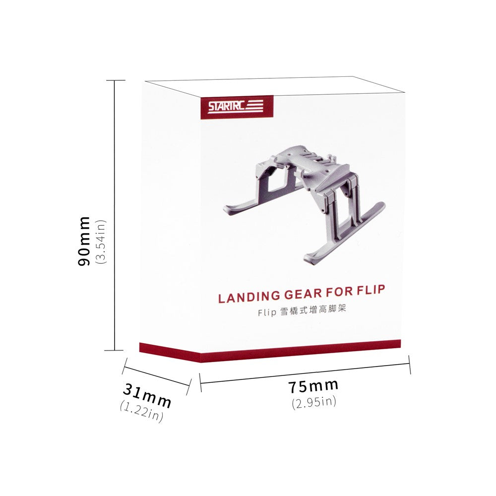 STARTRC 12200085 For DJI Flip Sled Style Foldable Landing Gear 20mm Height Increase Protector