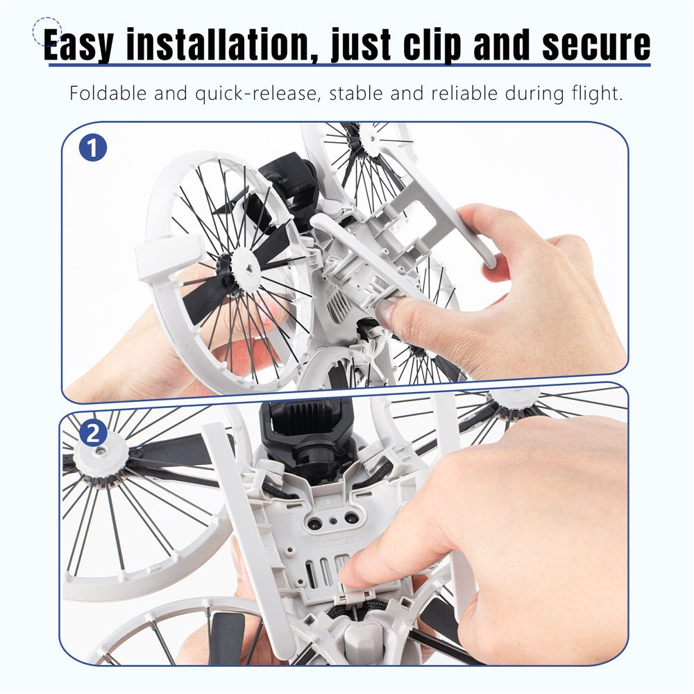 STARTRC 12200085 For DJI Flip Sled Style Foldable Landing Gear 20mm Height Increase Protector