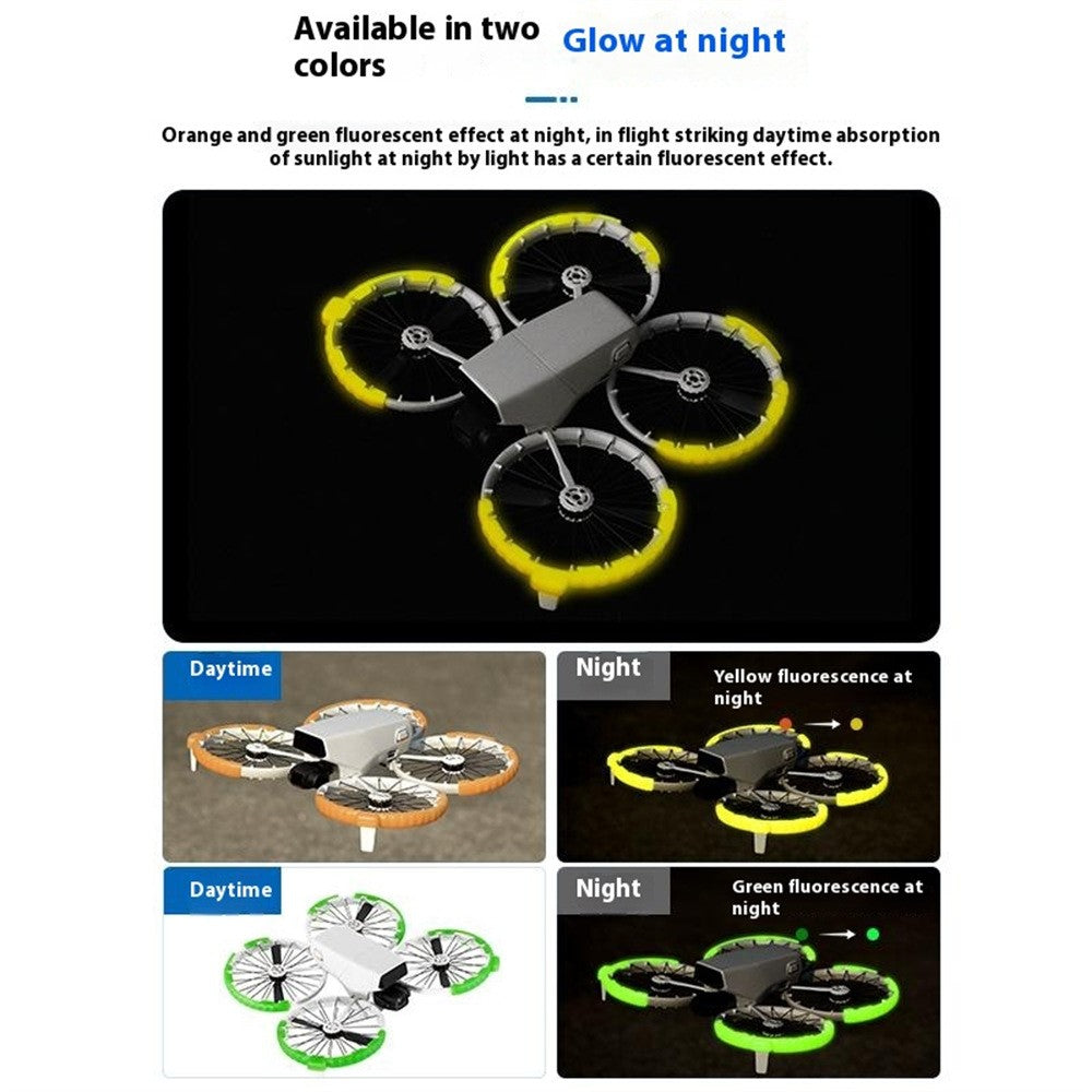 STARTRC For DJI Flip Drone Propeller Guards Shock Absorption TPU Protective Anti Collision Rings
