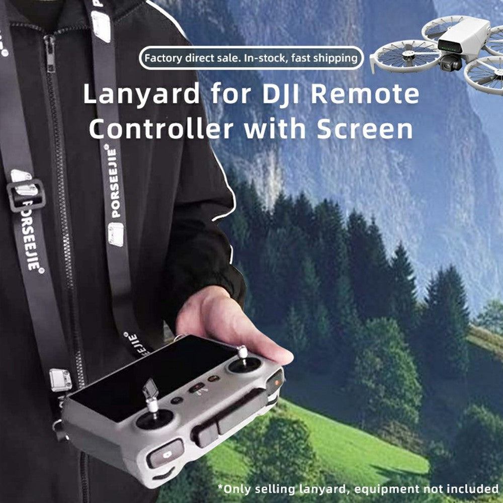 Neck Strap For DJI RC / RC 2 / RC Pro Remote Controller with Screen, Adjustable Shoulder Strap Lanyard