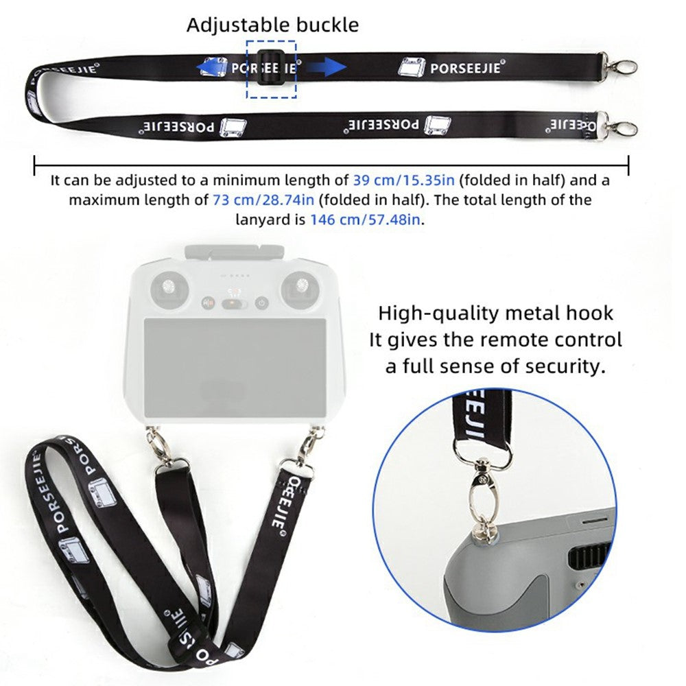 Neck Strap For DJI RC / RC 2 / RC Pro Remote Controller with Screen, Adjustable Shoulder Strap Lanyard