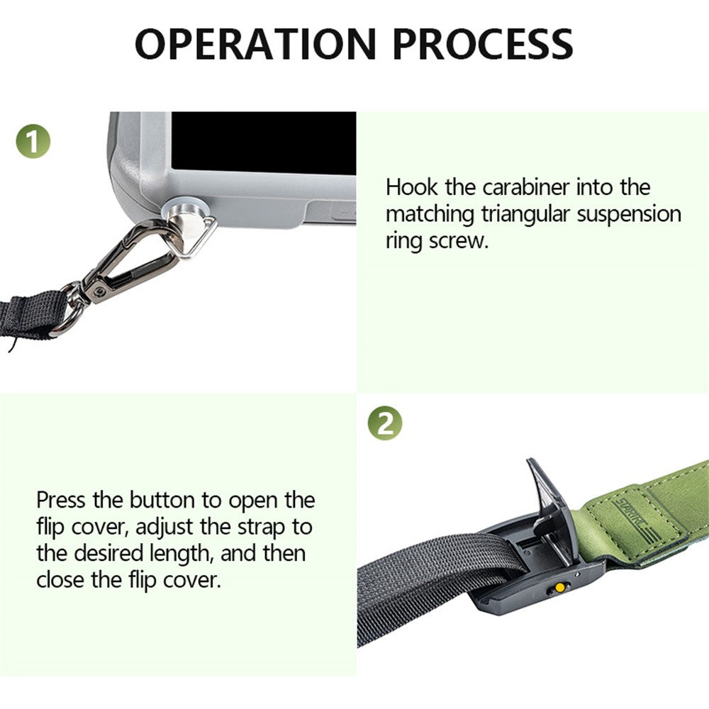 STARTRC 1146370 For DJI RC Pro / RC 2 / RC Quicklink Series Double Ended Lanyard Hands Free Strap for Remote Control