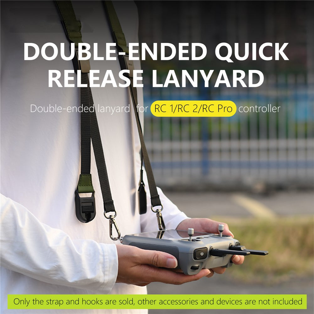 STARTRC 1146370 For DJI RC Pro / RC 2 / RC Quicklink Series Double Ended Lanyard Hands Free Strap for Remote Control