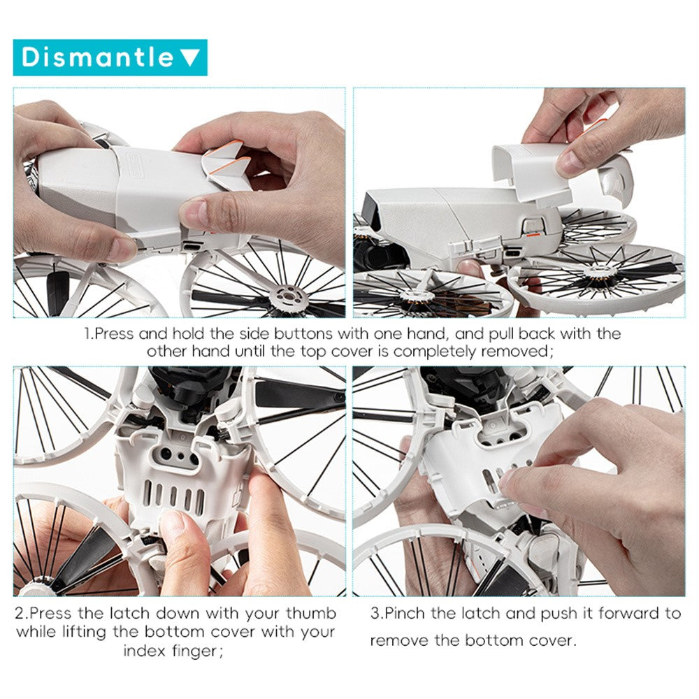 STARTRC 12200087 For DJI Flip Drone Tail Wing Battery Anti Fall Off Buckle Protective Accessory