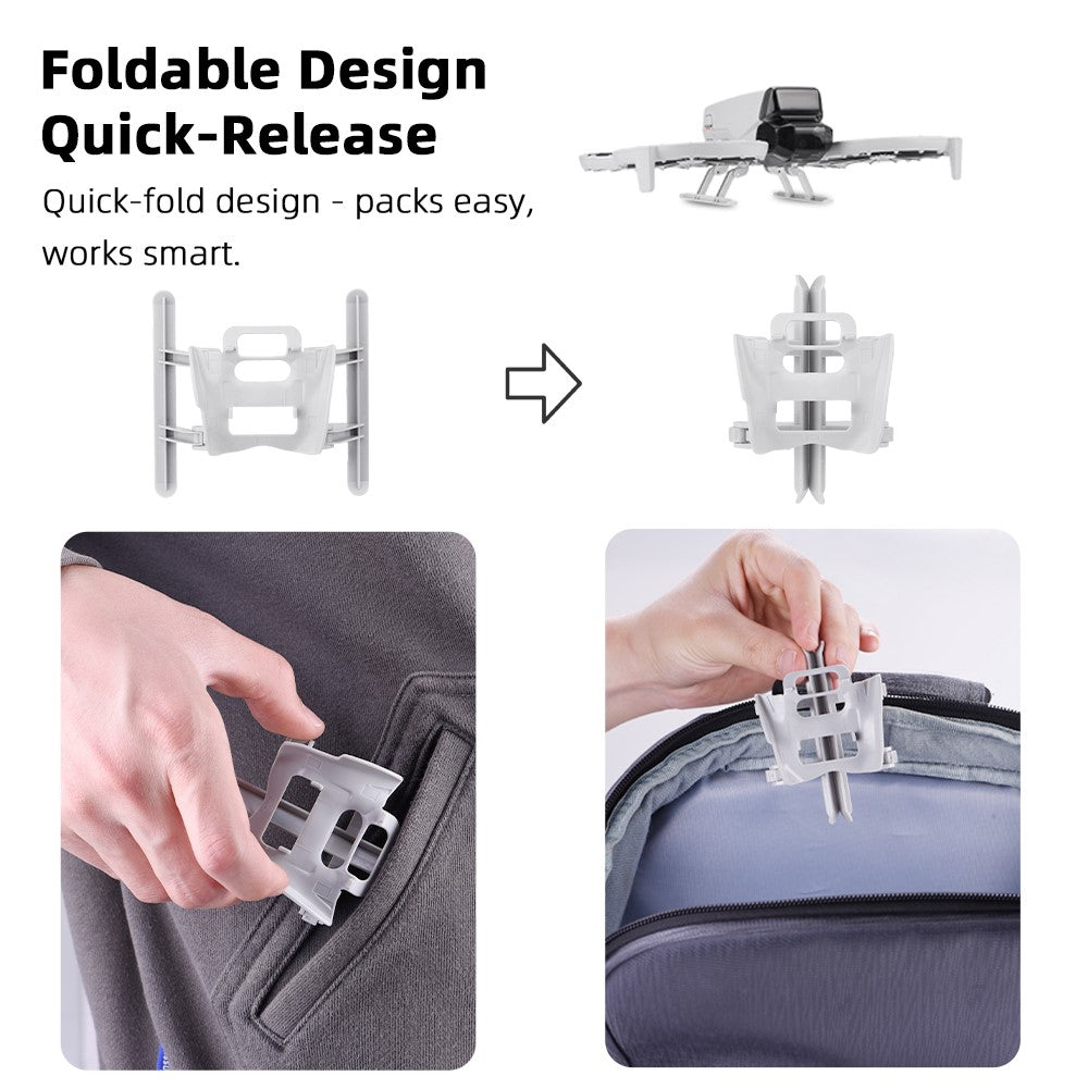 BRDRC For DJI Flip Folding Landing Gear Kickstand Height Increase Protective Legs Drone Accessory