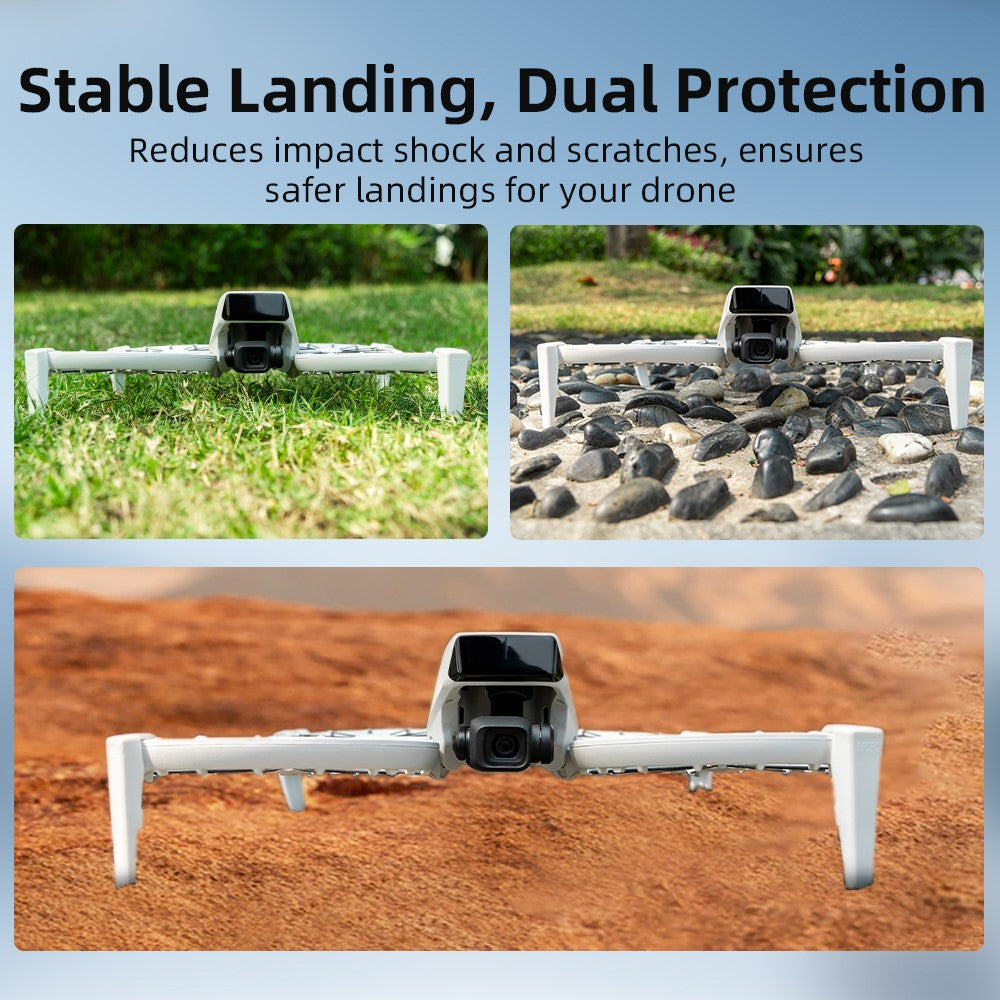 BRDRC For DJI Flip Landing Gear Gimbal Protection Height Increasing TPU Support Legs