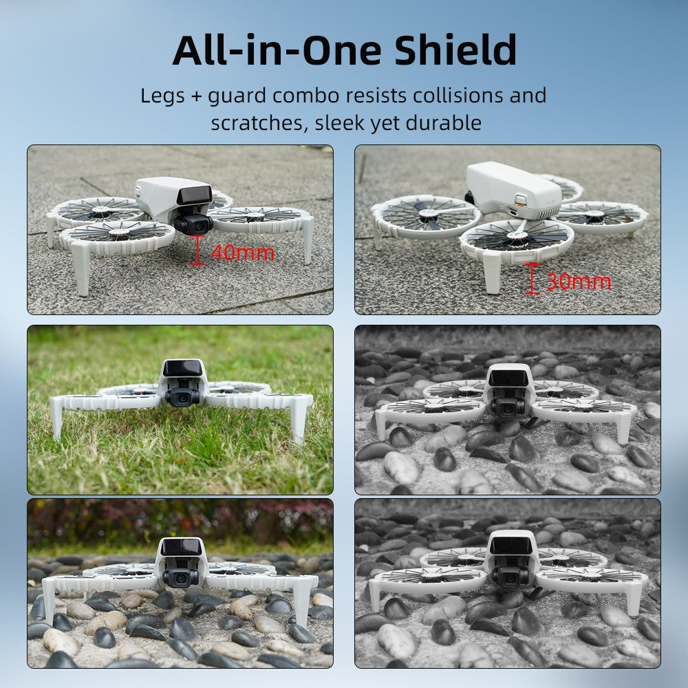 BRDRC 4Pcs For DJI Flip Propeller Protector Guard TPU Shock Absorption Blade Isolation Rings