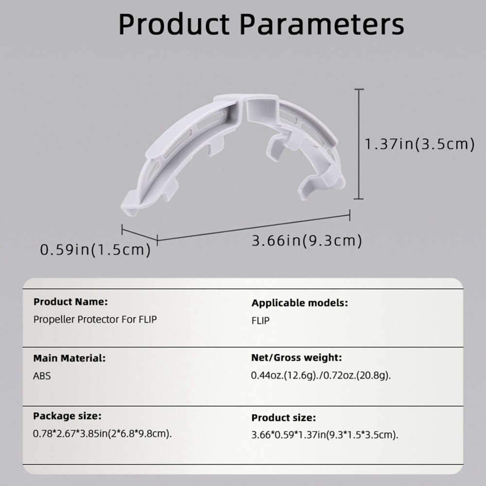 BRDRC 4Pcs For DJI Flip Propeller Protector Portable Anti-Collision ABS Guard Rings
