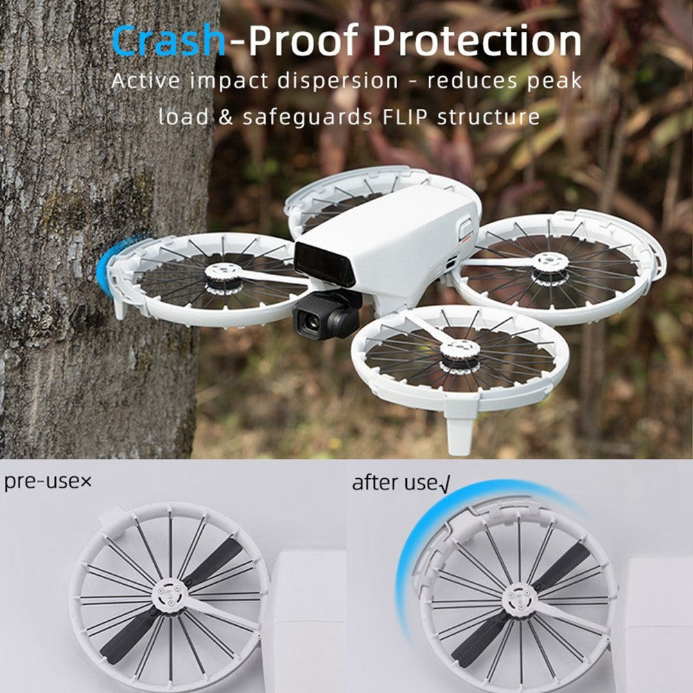 BRDRC 4Pcs For DJI Flip Propeller Protector Portable Anti-Collision ABS Guard Rings