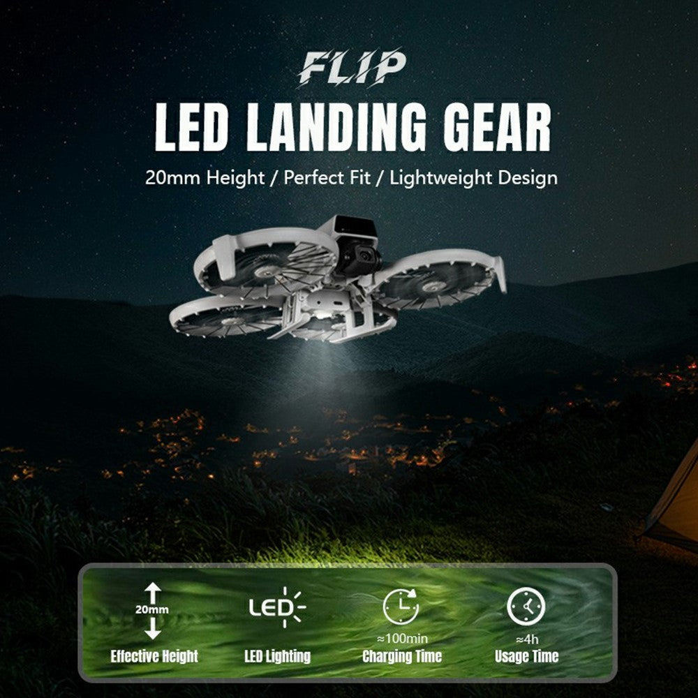 STARTRC 12200088 For DJI Flip Landing Gear with Night Light RC Drone Stand Accessory