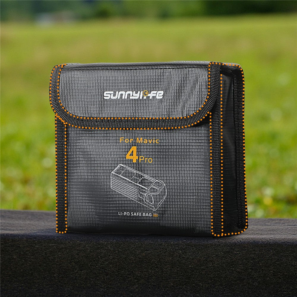 SUNNYLIFE M4P-DC011 For DJI Mavic 4 Pro Battery Safety Bag Explosion-Proof Pouch for 3 Batteries