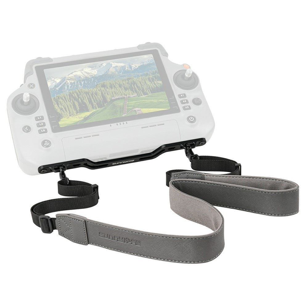 SUNNYLIFE GS998 For DJI RC Plus 2 / 1 Aluminum Alloy Hook + Adjustable Leather Lanyard