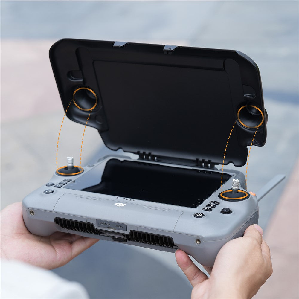 SUNNYLIFE YK05 For DJI RC Plus 2 Remote Control 2 in 1 Sun Hood Protective Cover