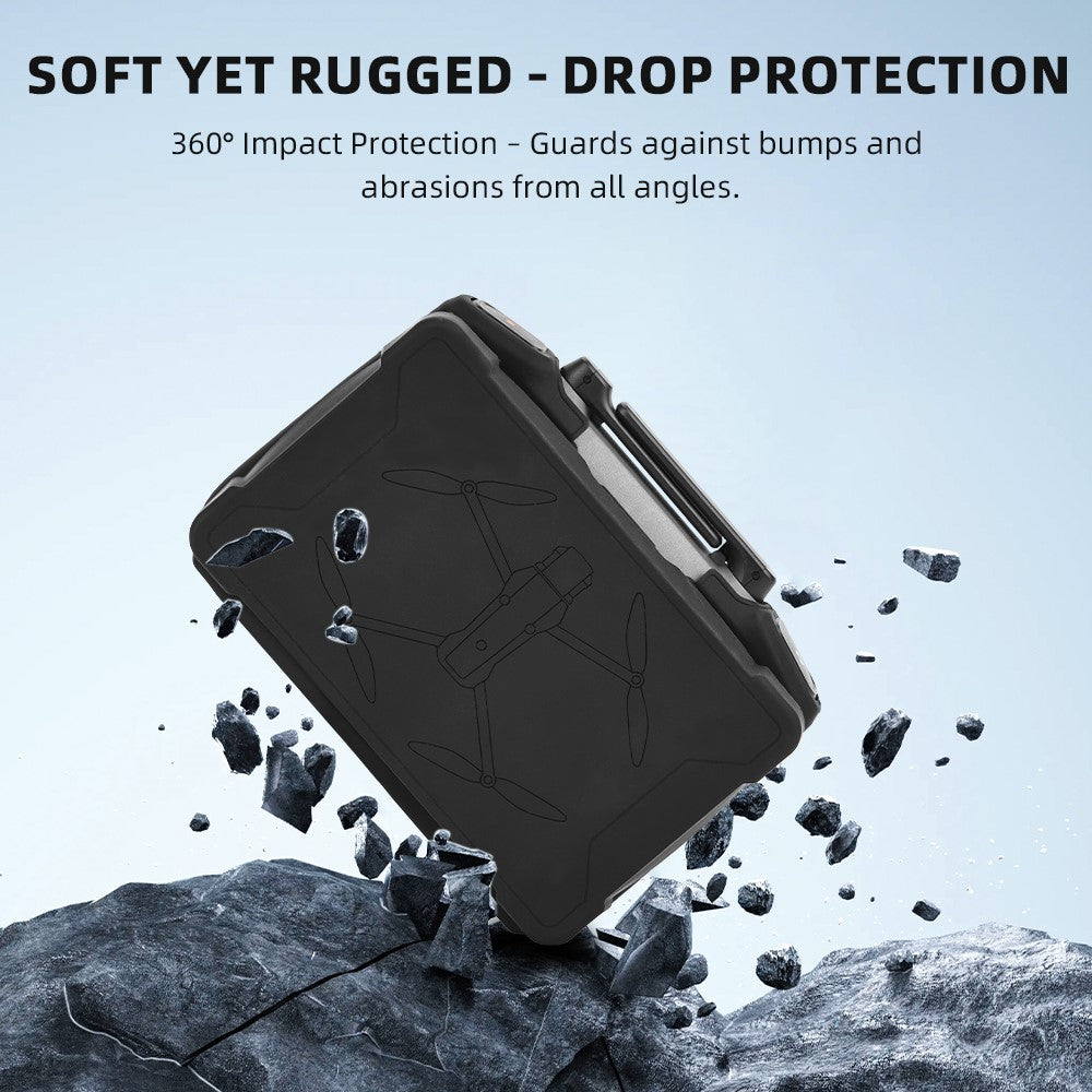 BRDRC For DJI RC Pro 2 Remote Controller Silicone Case with Screen Cap Protective Cover