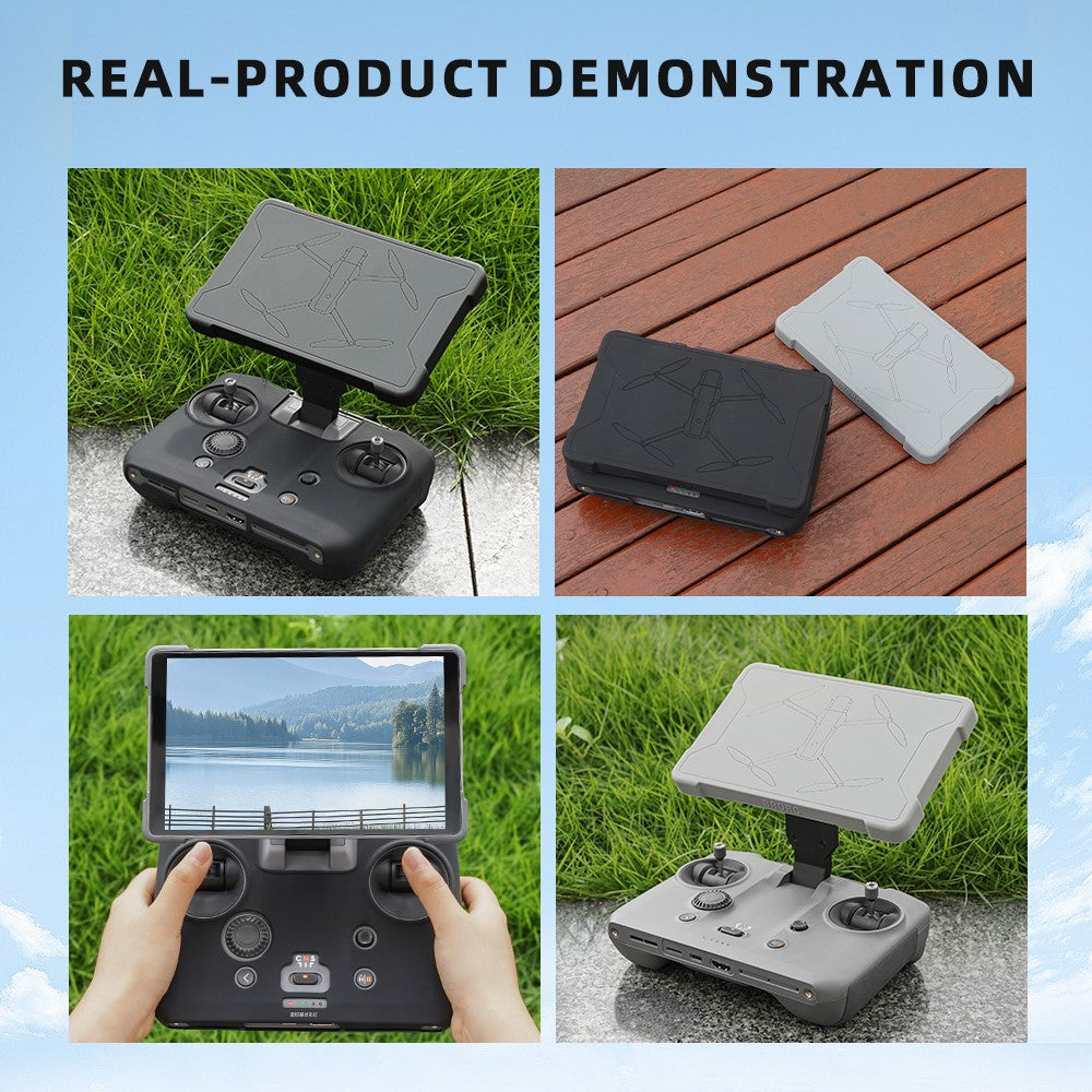 BRDRC For DJI RC Pro 2 Remote Controller Silicone Case with Screen Cap Protective Cover