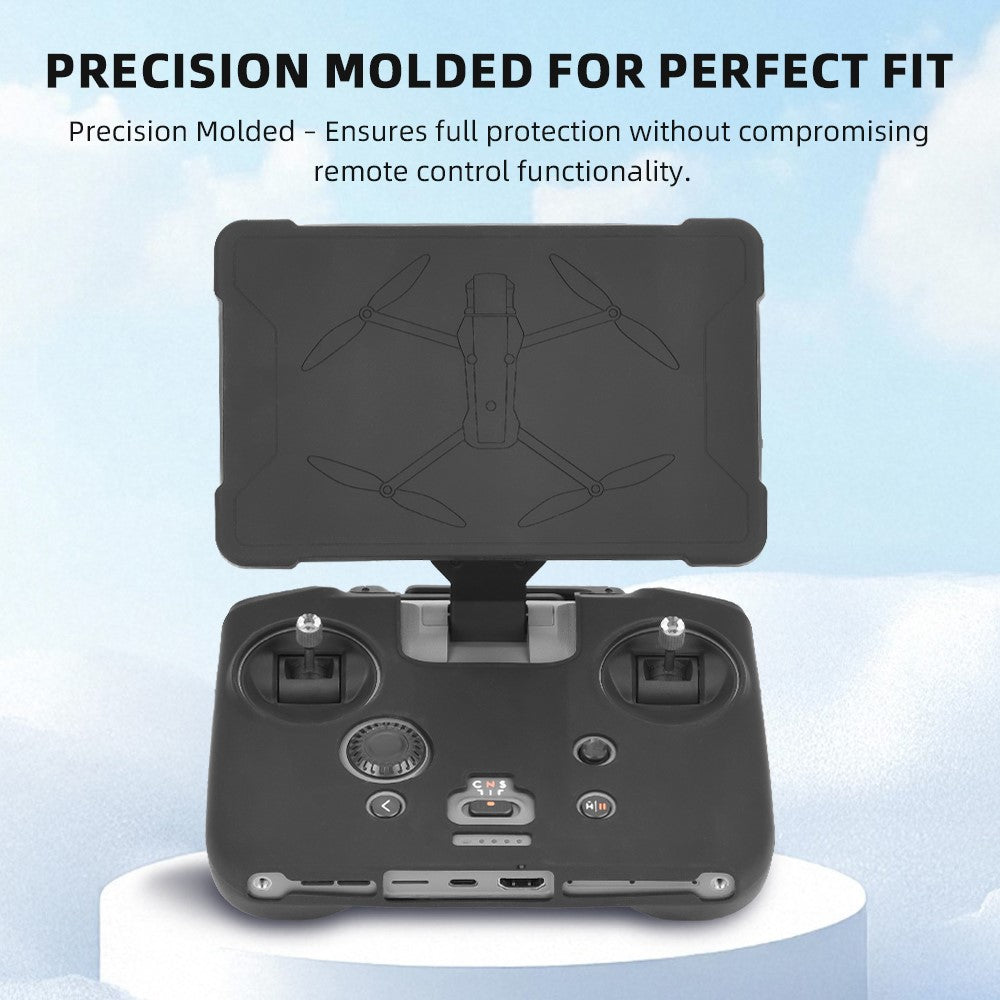 BRDRC For DJI RC Pro 2 Remote Controller Silicone Case with Screen Cap Protective Cover