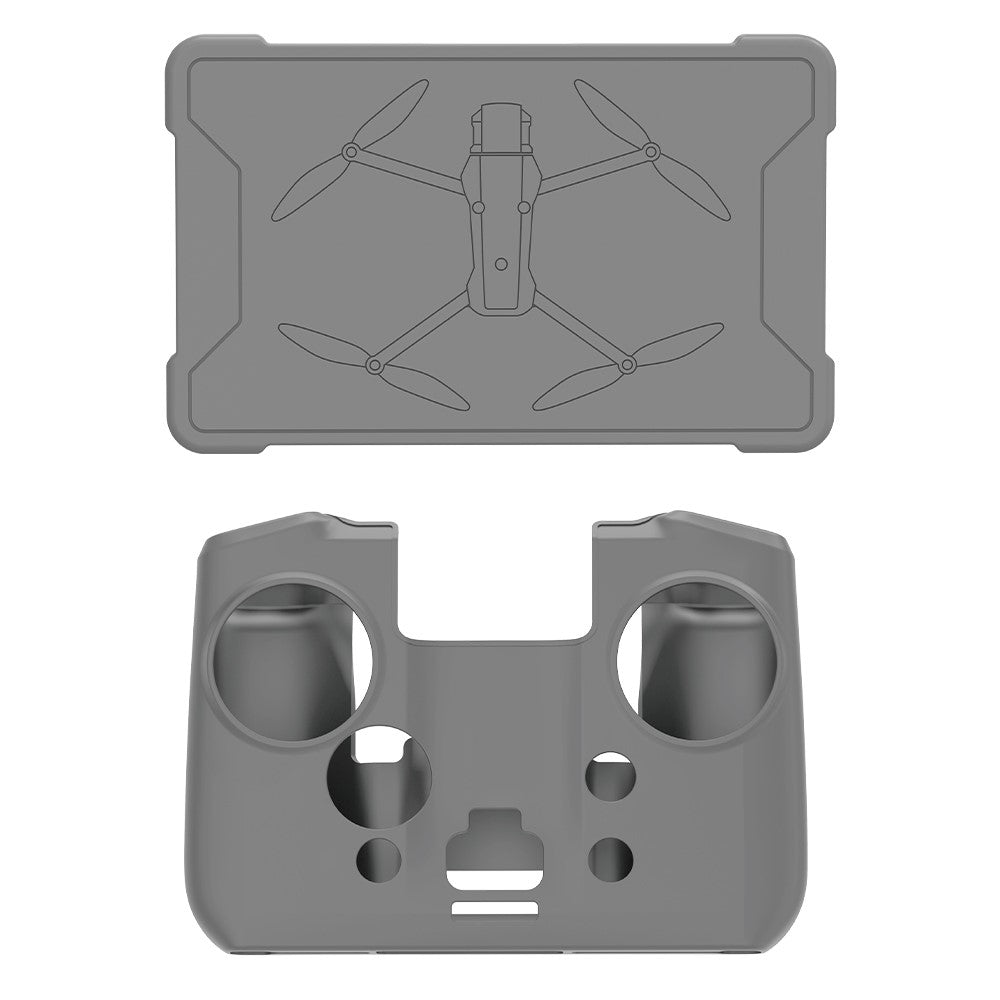 BRDRC For DJI RC Pro 2 Remote Controller Silicone Case with Screen Cap Protective Cover