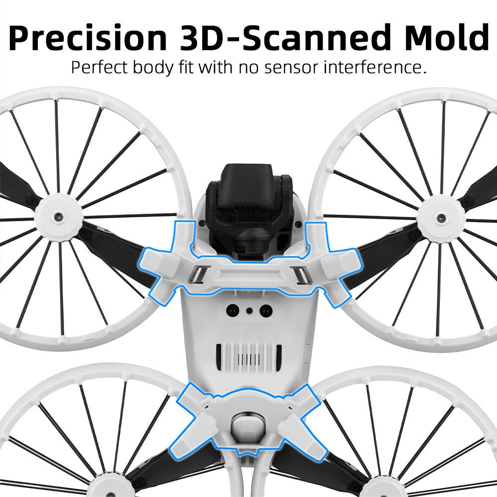 BRDRC For DJI Flip Landing Gear 30mm Height Boost Upper Lower Extension Legs