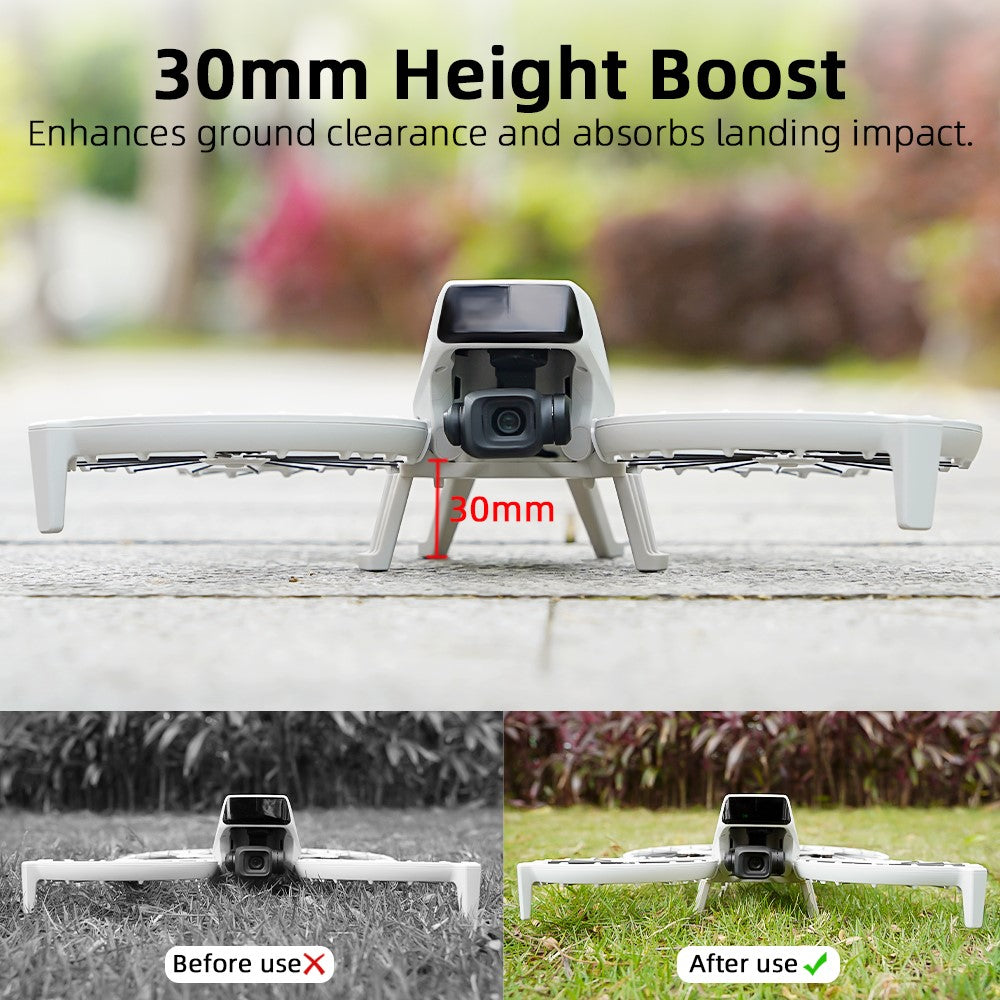 BRDRC For DJI Flip Landing Gear 30mm Height Boost Upper Lower Extension Legs