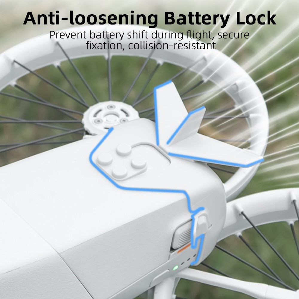 BRDRC For DJI Flip Drone Aerodynamic Design Flight Tail Wing Anti Loosening Battery Lock Buckle