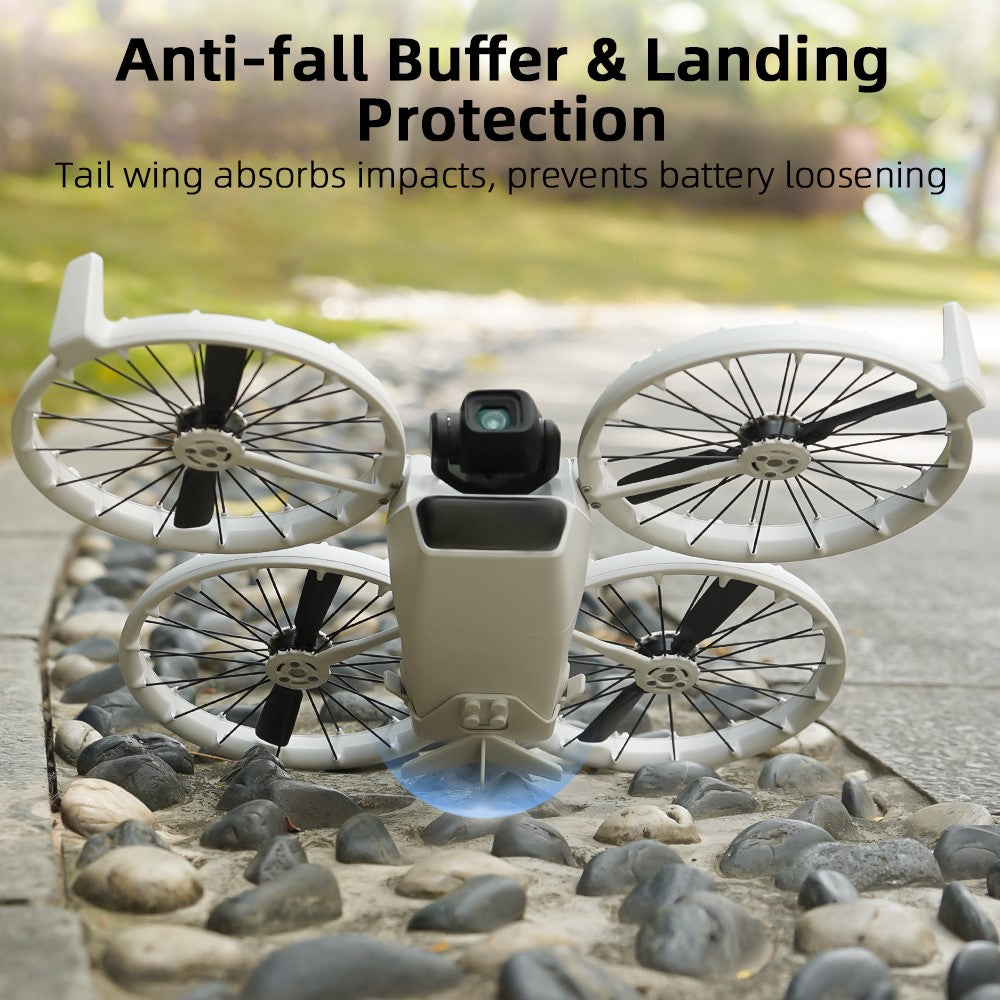 BRDRC For DJI Flip Drone Aerodynamic Design Flight Tail Wing Anti Loosening Battery Lock Buckle