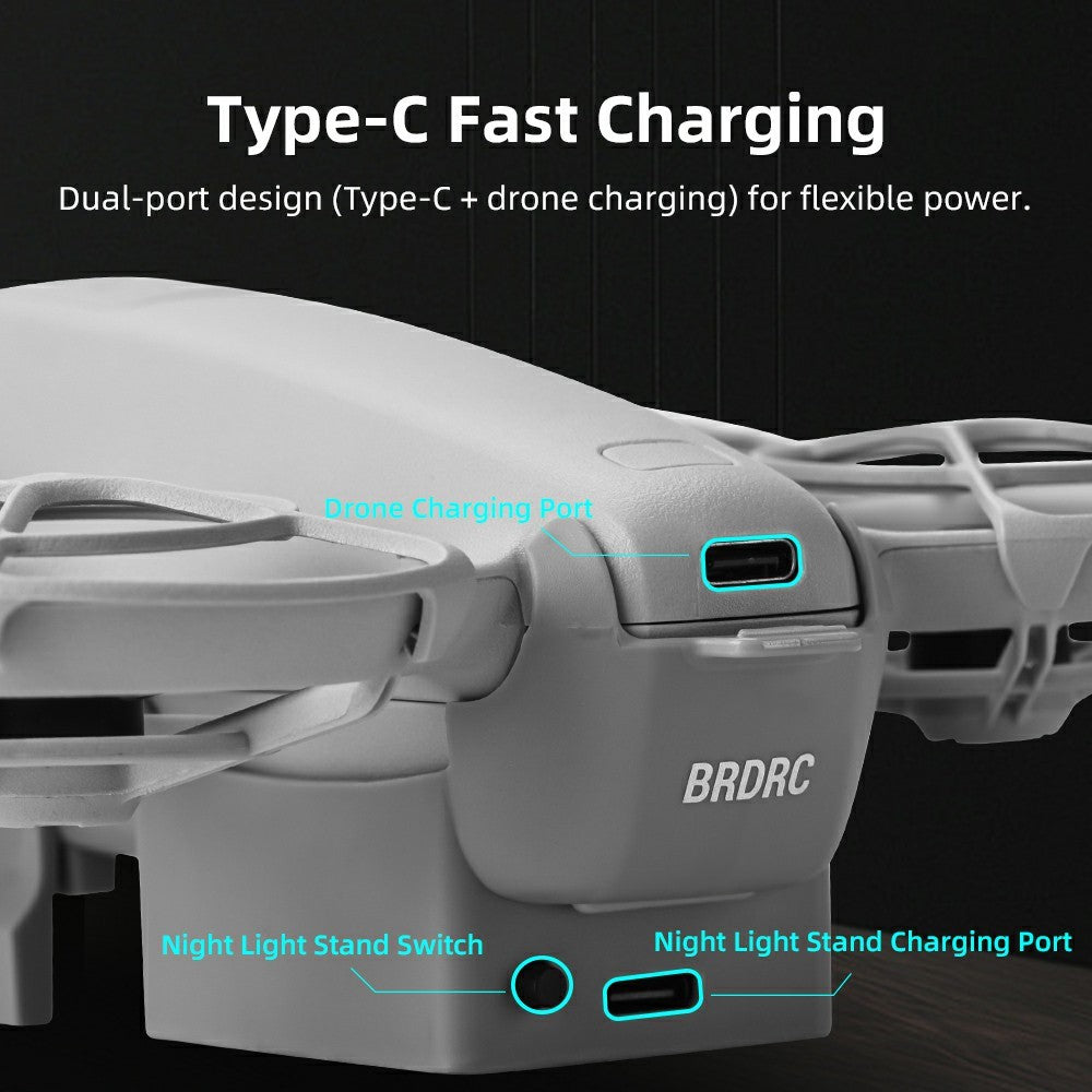 BRDRC For DJI Neo Drone Light Up Landing Gear LED Illumination Stability Enhancer